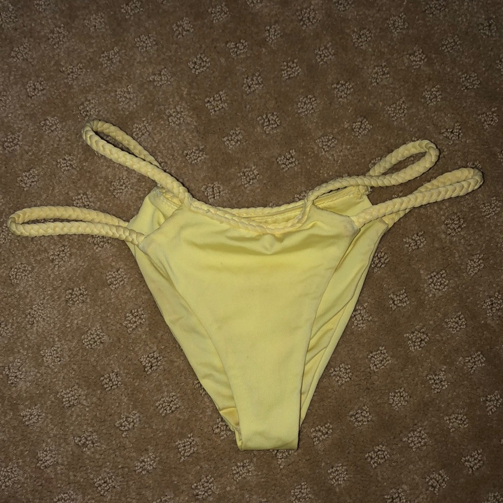 Frankie’s bikini yellow ocean side bottoms - Picture 2 of 5